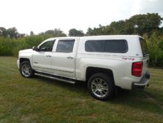 Venturous Sierra Series Fiberglass Truck Cap SALE! $2499.00/Installed! INCLUDES a FREE Fold-down front sliding window. Now until 1/31/26!