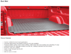 Custom Rubber Bed Mat SALE! $160.00