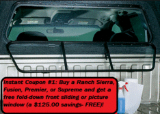 Venturous Icon Series Fiberglass Truck Cap SALE! $3099.00/Installed! Includes a free fold-down front sliding window and free deluxe interior lining. Now until 1/31/26!
