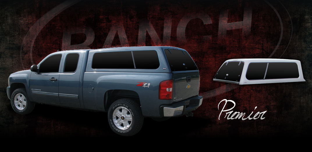 Ranch Premier Series Fiberglass Truck Cap SALE! 1725.00/Installed